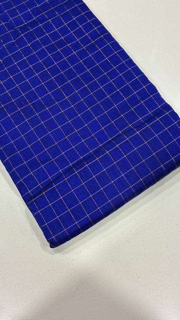 DUPION SILK - ZARI CHECKS