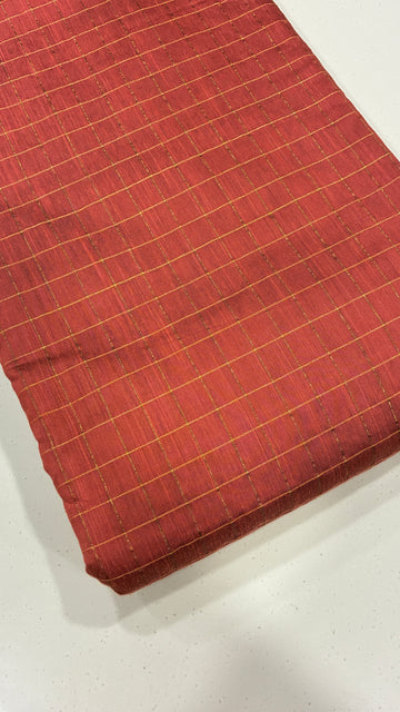 DUPION SILK - ZARI CHECKS