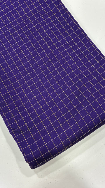 DUPION SILK - ZARI CHECKS