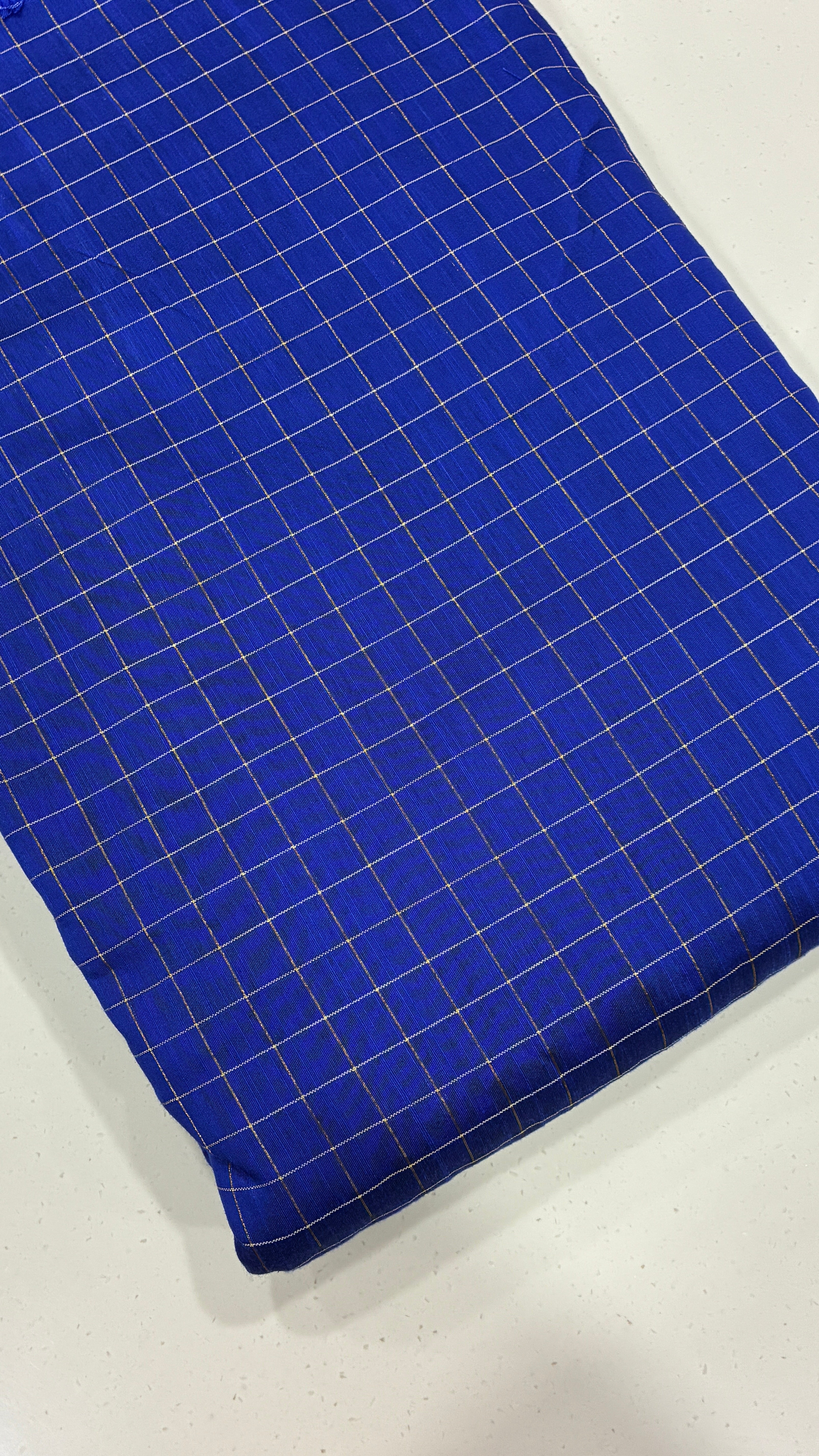 DUPION SILK - ZARI CHECKS