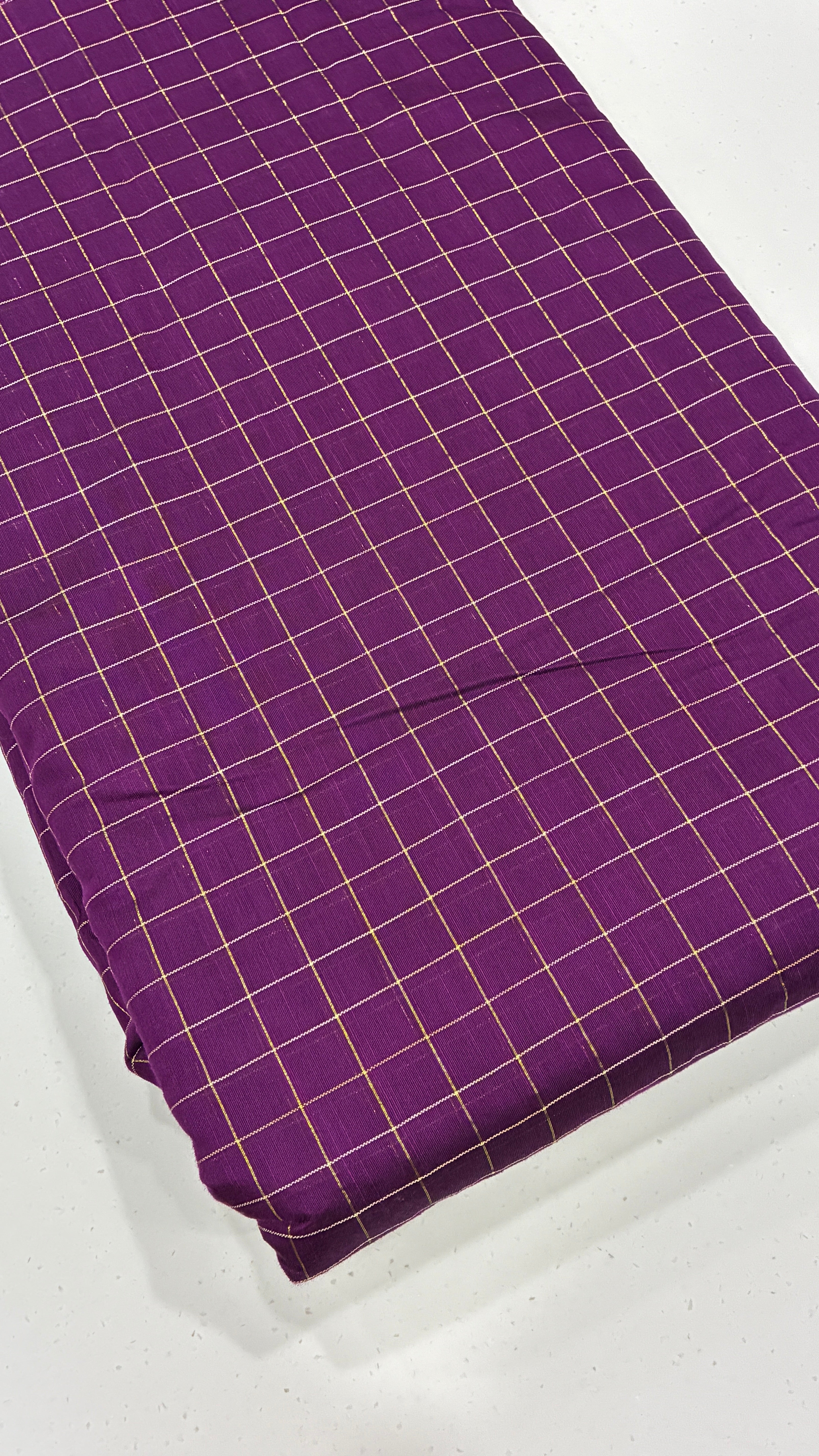 DUPION SILK - ZARI CHECKS