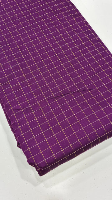 DUPION SILK - ZARI CHECKS