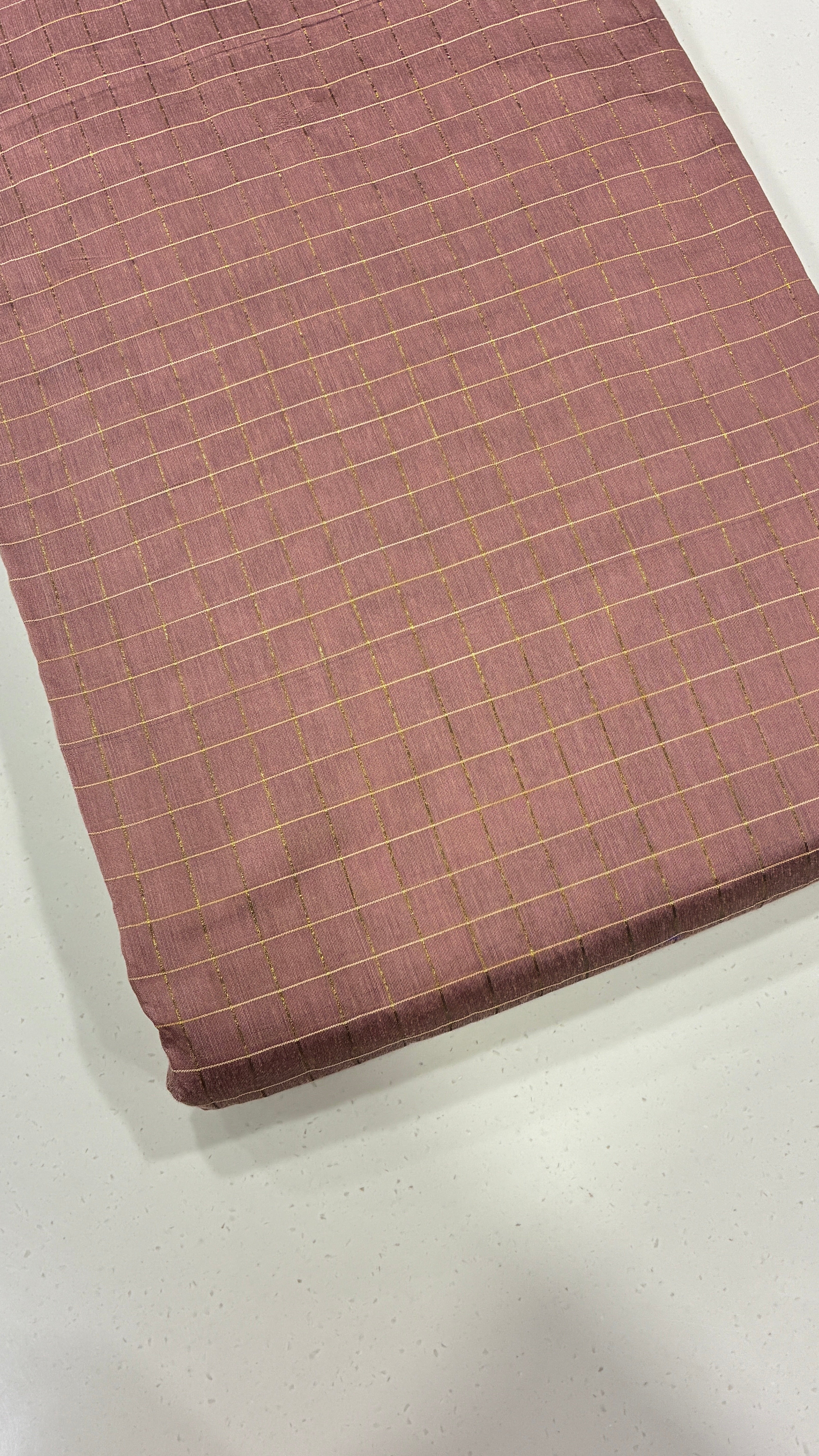 DUPION SILK - ZARI CHECKS