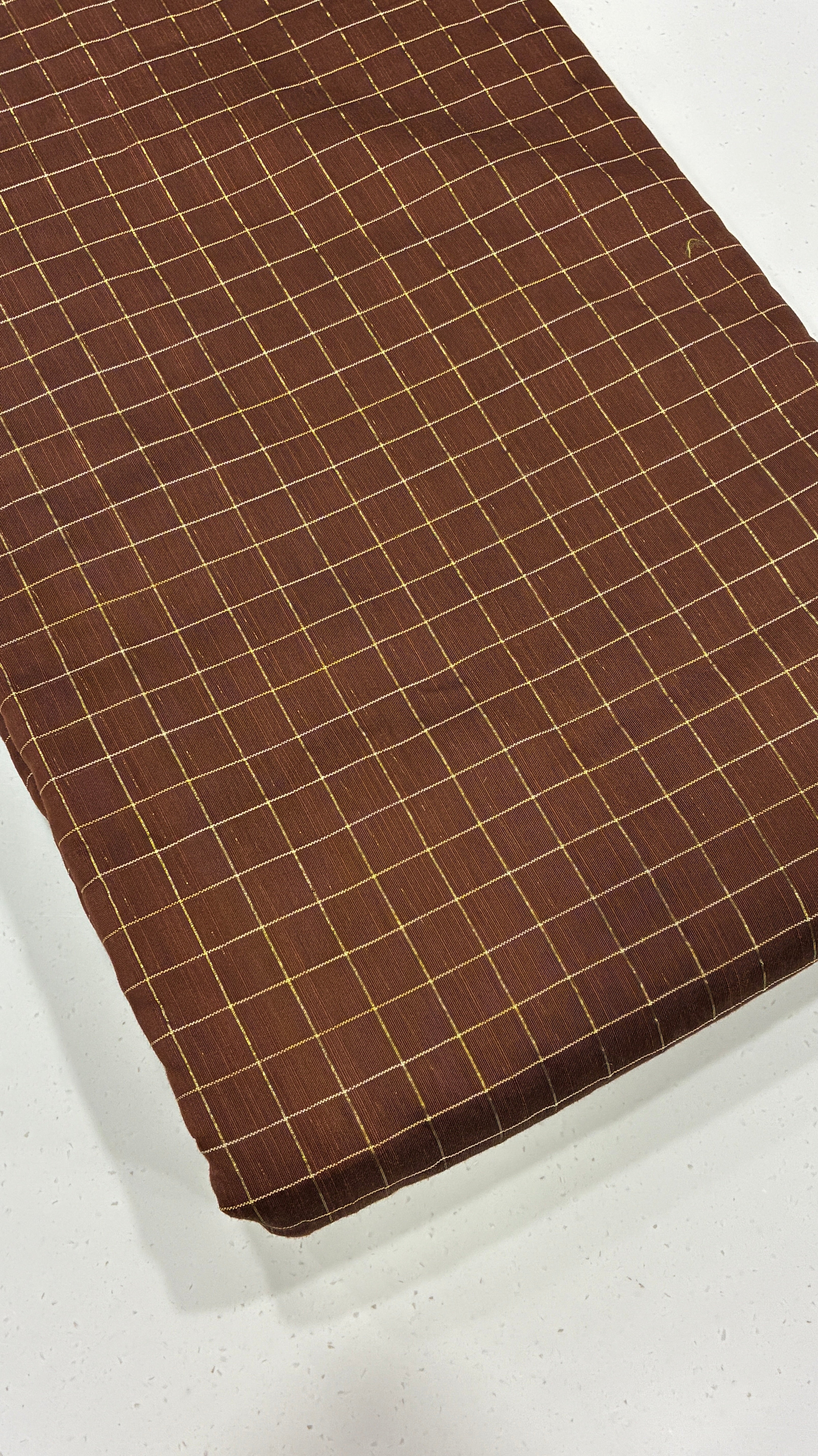 DUPION SILK - ZARI CHECKS
