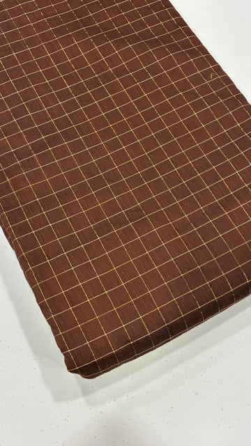 DUPION SILK - ZARI CHECKS