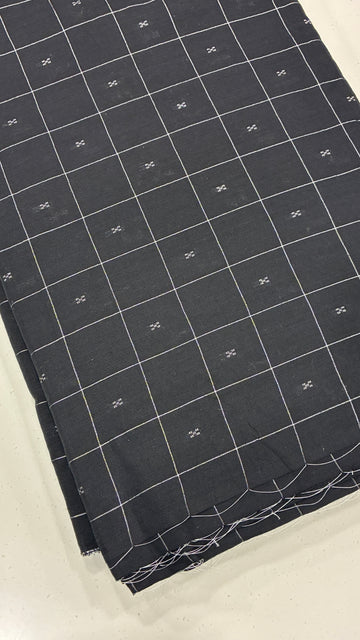 CHECKS BUTA - BLACK