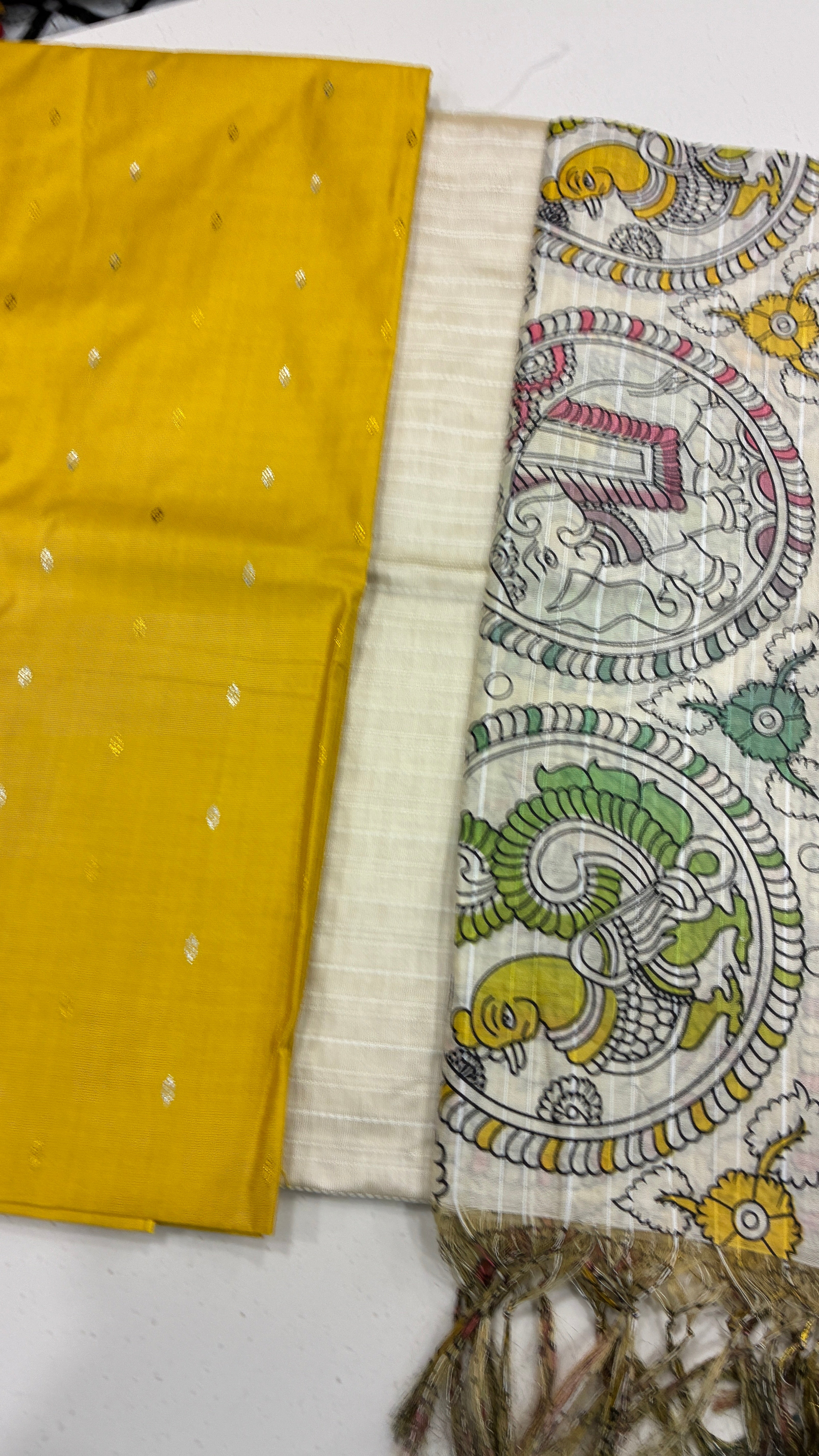 P KALAMKARI - YELLOW