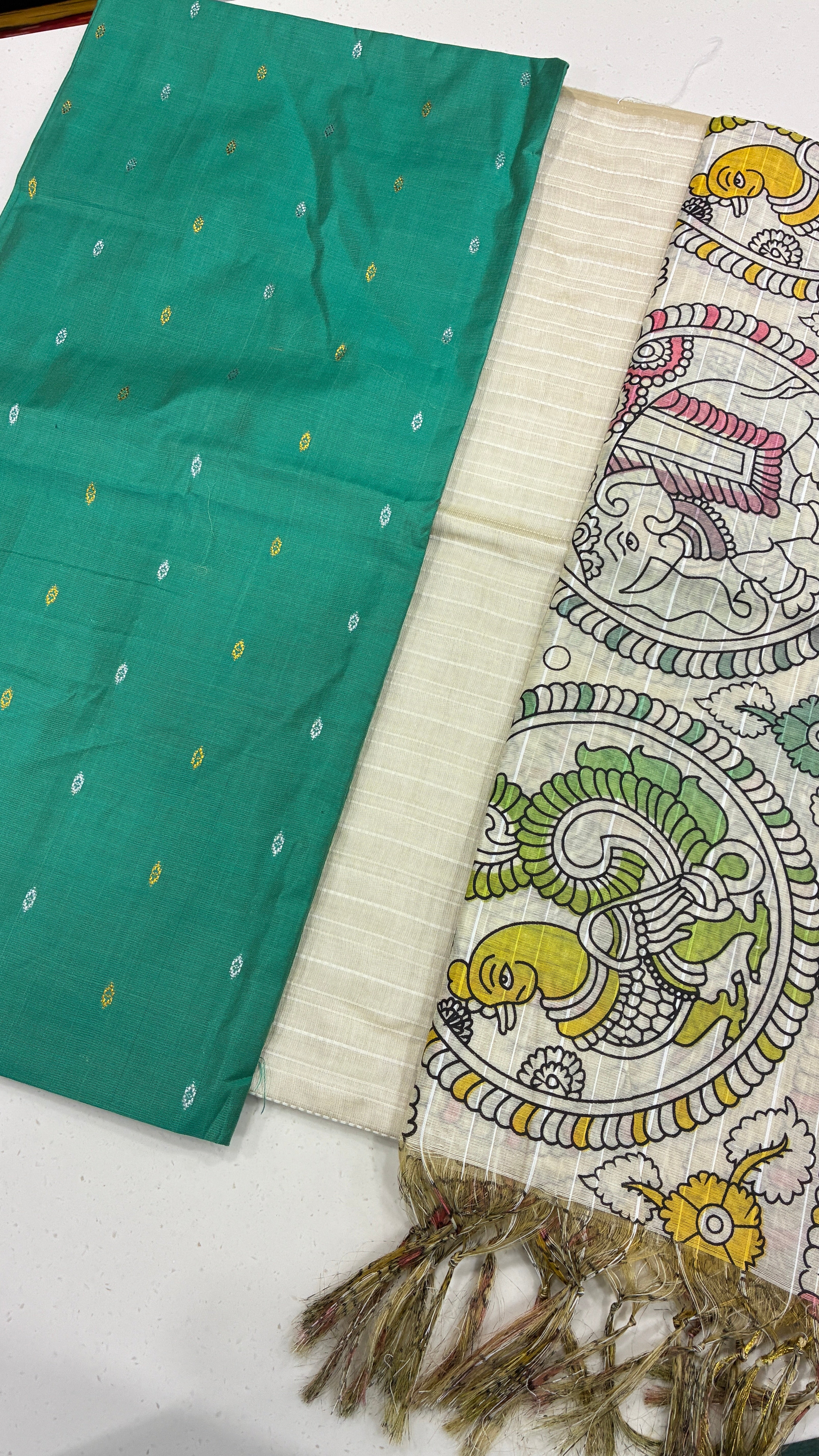 P KALAMKARI - TEAL