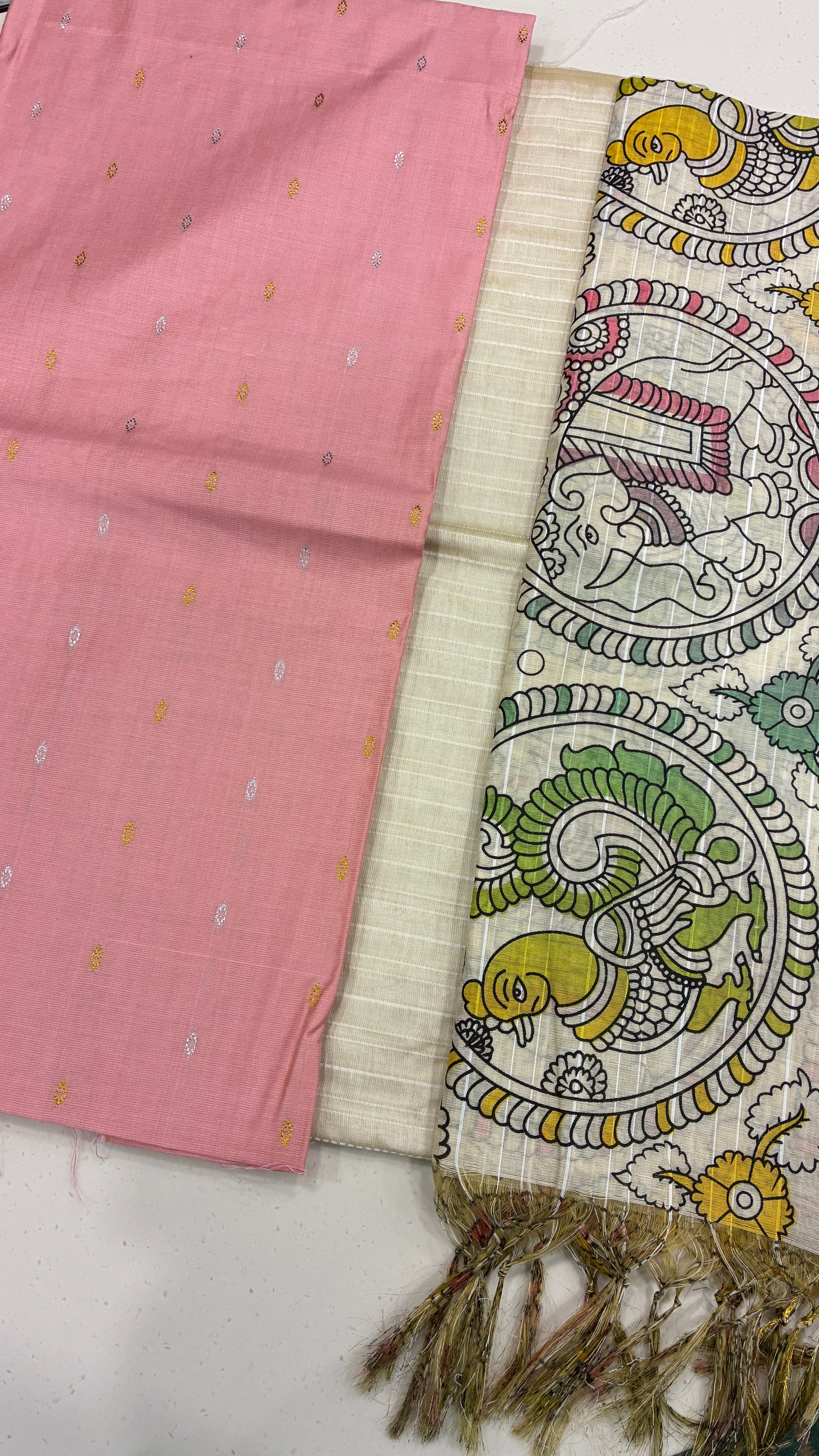 P KALAMKARI - PINK