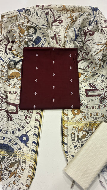 KALAMKARI BUTA - MAROON