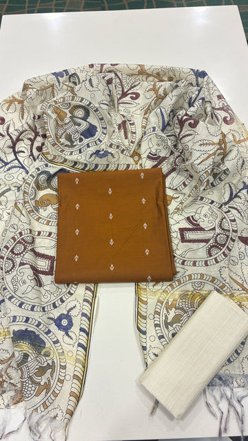 KALAMKARI BUTA - MUSTARD