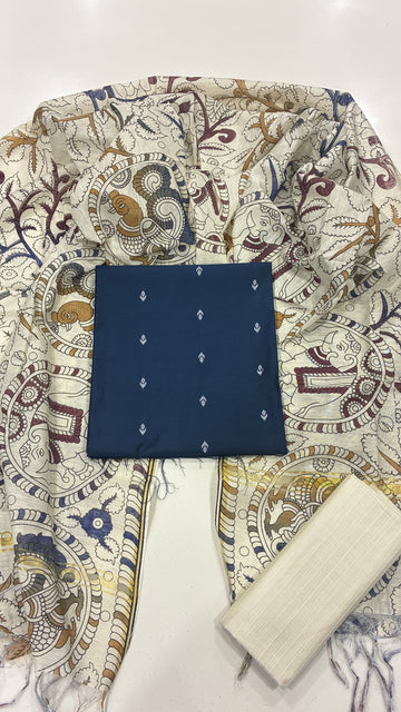 KALAMKARI BUTA - BLUE